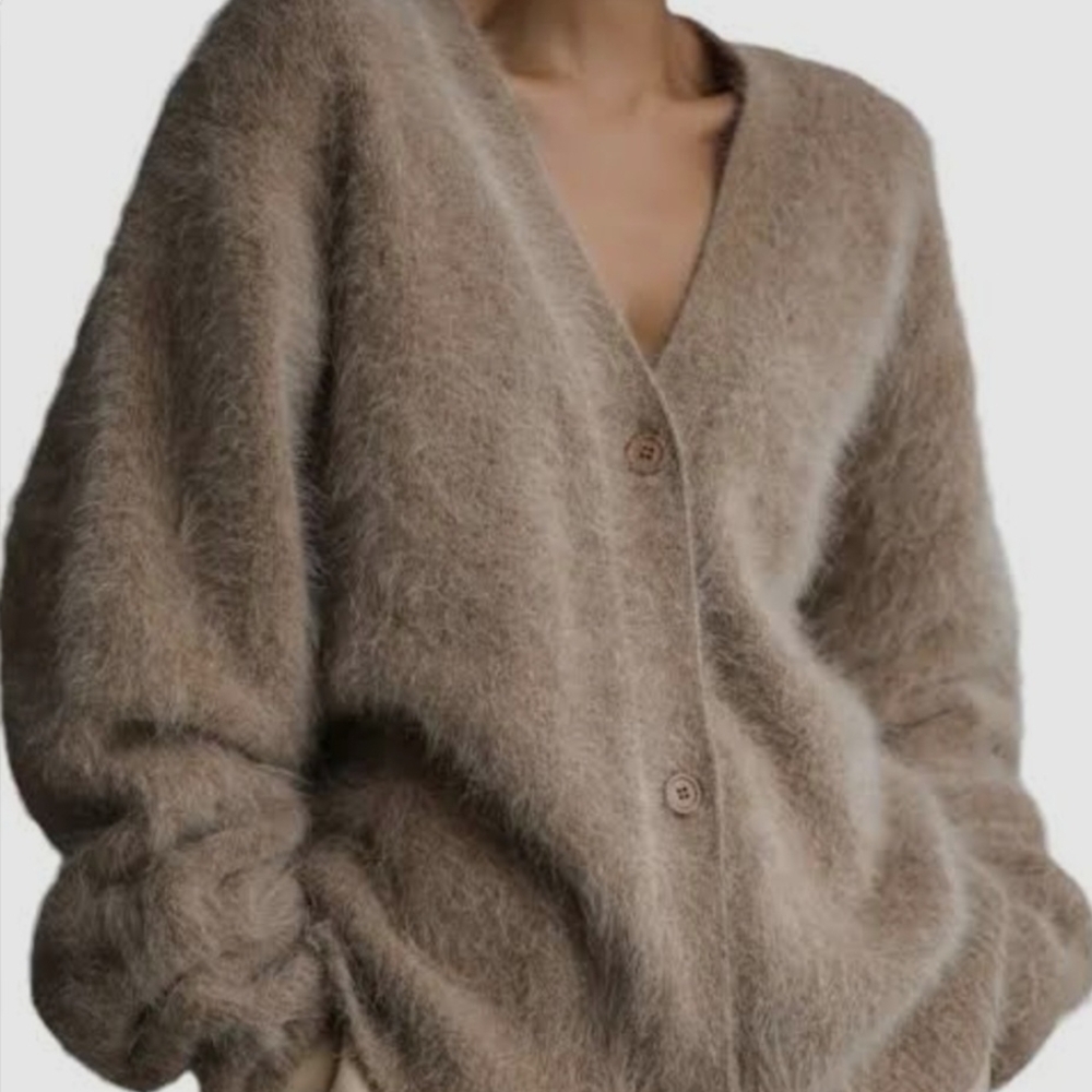 SHEIN Soft Tan Women's Cardigan